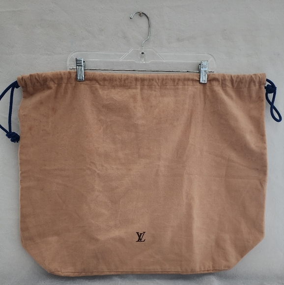 Auth 2 LRG Vintage Louis Vuitton Drawstring Dust Bag - Picture 4 of 7